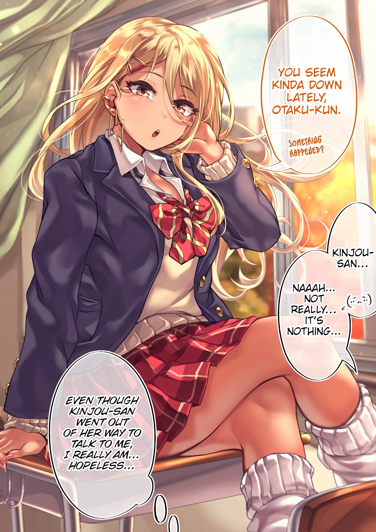 The Story of an Otaku and a Gyaru Falling in Love Chapter 97 page 1 - Chapter 97: Affection Level: Kinjo 70%