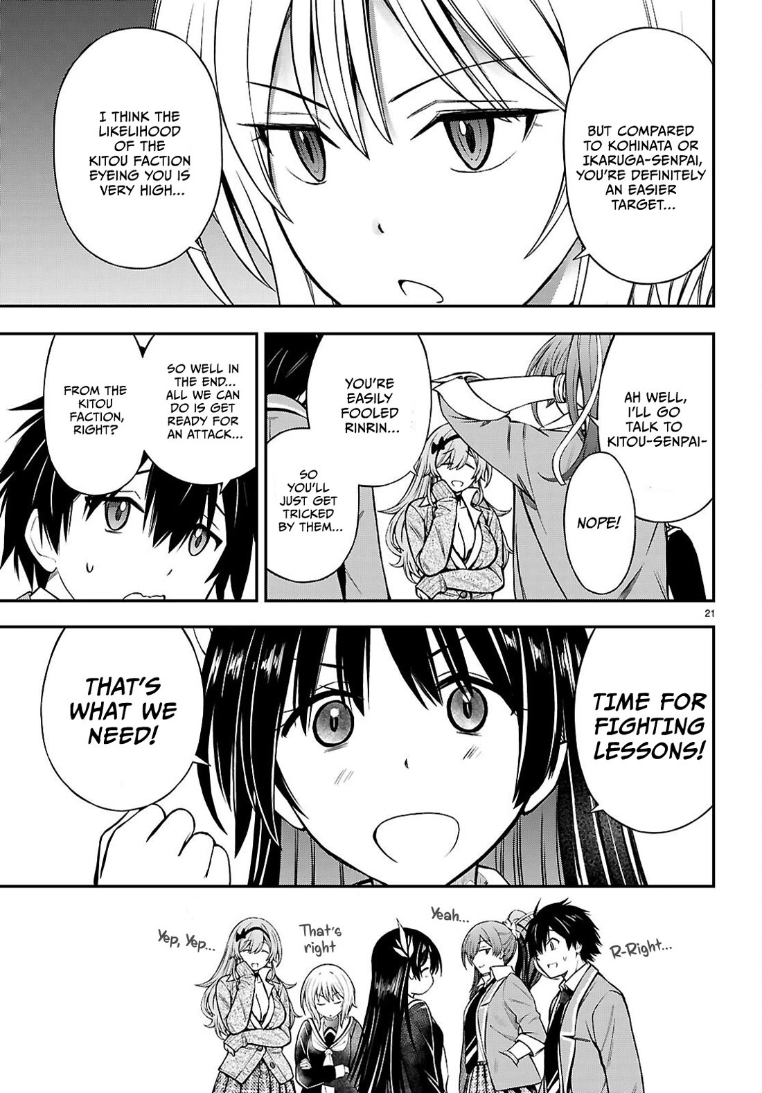The Story of Being Taught How to Fight by a Delinquent Gyaru Chapter 12 page 21 - Chapter 12: The Kitou Faction