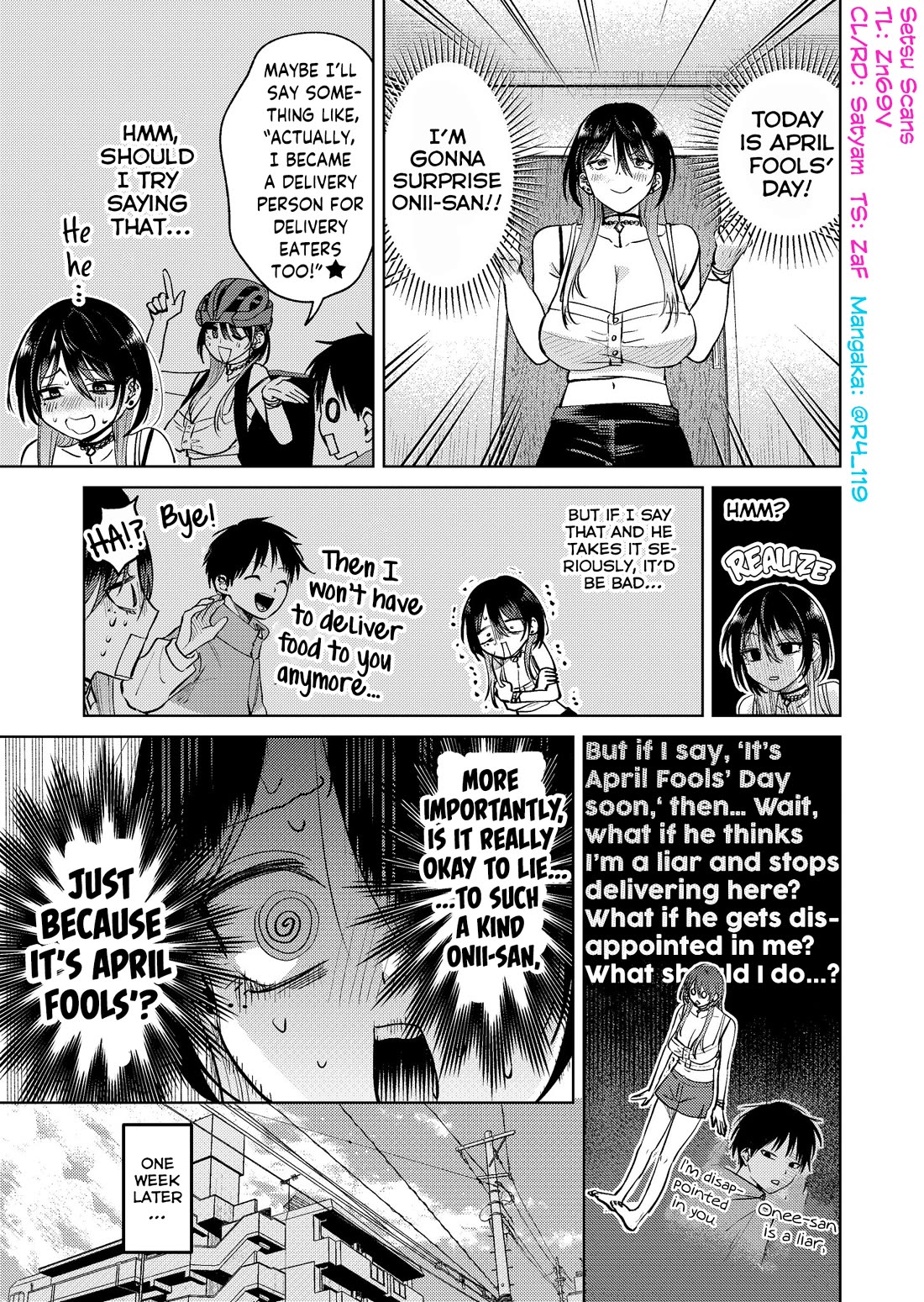 The Story of This Scary Consignee Girl Chapter 17.5 page 1 - Chapter 17.5: I Want to Lie on April Fool's Day