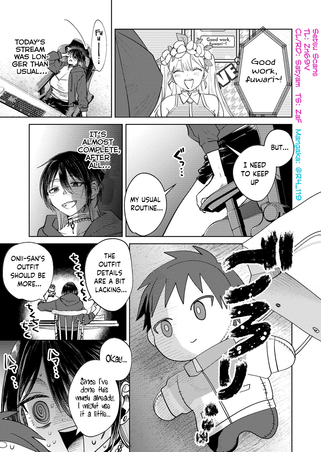 The Story of This Scary Consignee Girl Chapter 17.6 page 1 - Chapter 17.6: The Oshi Routine of Scary Consignee