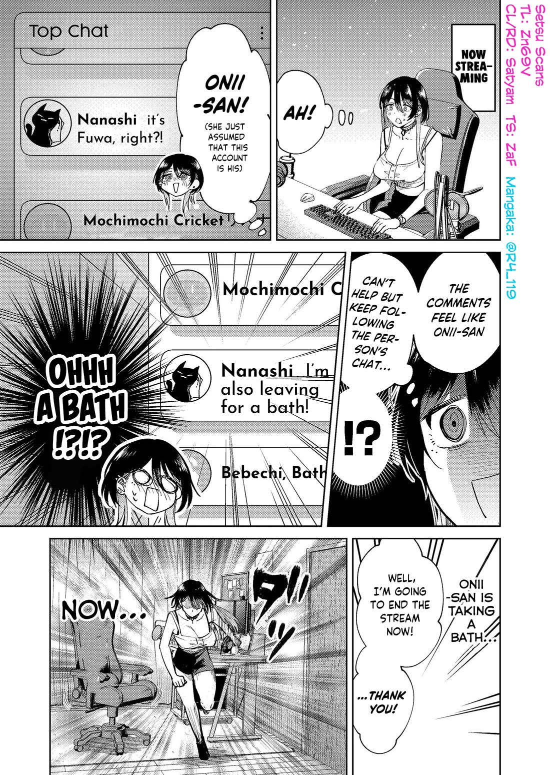 The Story of This Scary Consignee Girl Chapter 17.8 page 1 - Chapter 17.8: A Story About a Scary Consignee Taking a Bath With Her Idol