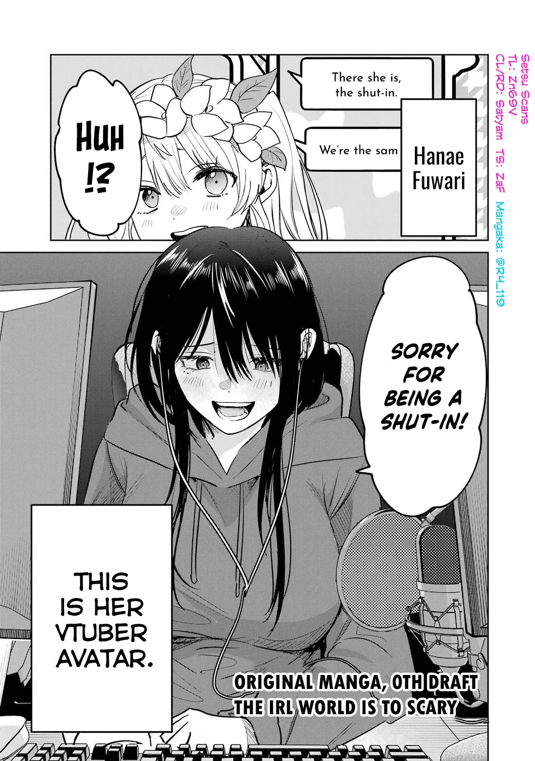 The Story of This Scary Consignee Girl Chapter 7.5 page 1 - Chapter 7.5: The IRL World is to Scary