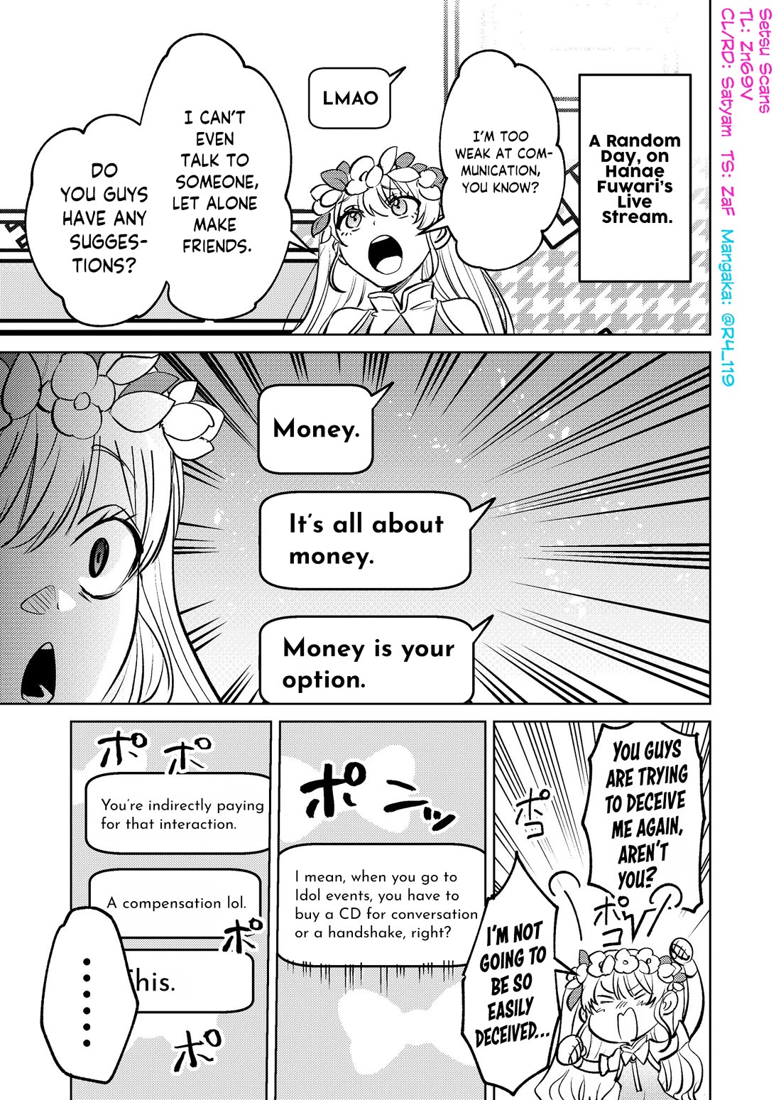 The Story of This Scary Consignee Girl Chapter 9.5 page 1 - Chapter 9.5: The Story About a Vtuber With a Distorted Perspective