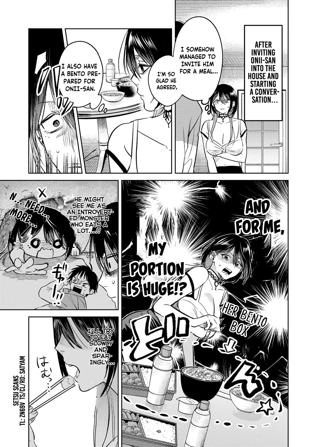 The Story of This Scary Consignee Girl Chapter 9.6 page 1 - Chapter 9.6: The Story About Eating Less In Front Of The Person You Care About