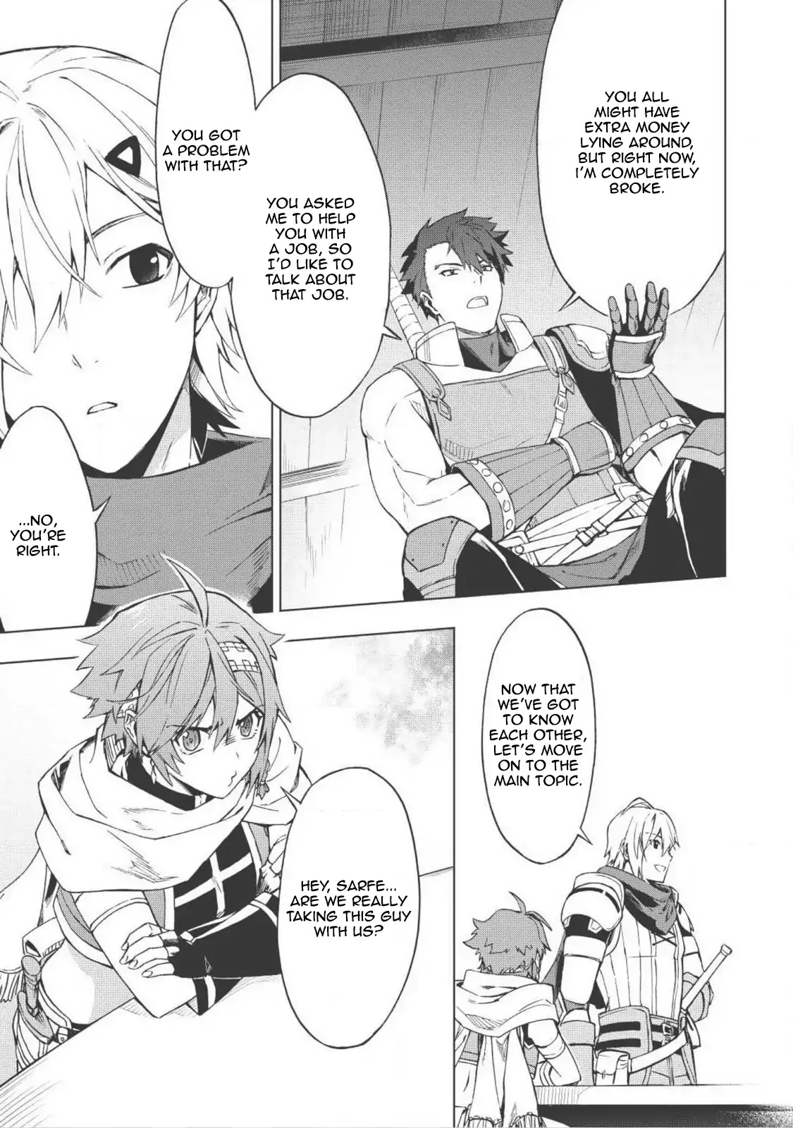 The Strange Adventure of a Broke Mercenary Chapter 1 page 22 - Chapter 1: Stuck, Before I Ran.