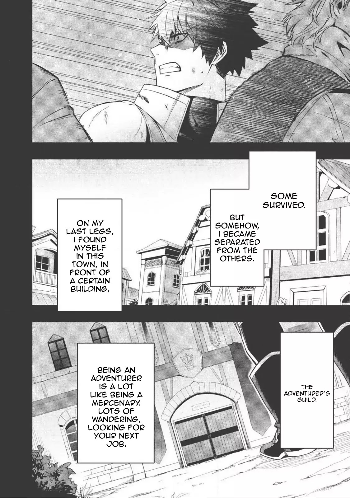 The Strange Adventure of a Broke Mercenary Chapter 1 page 5 - Chapter 1: Stuck, Before I Ran.