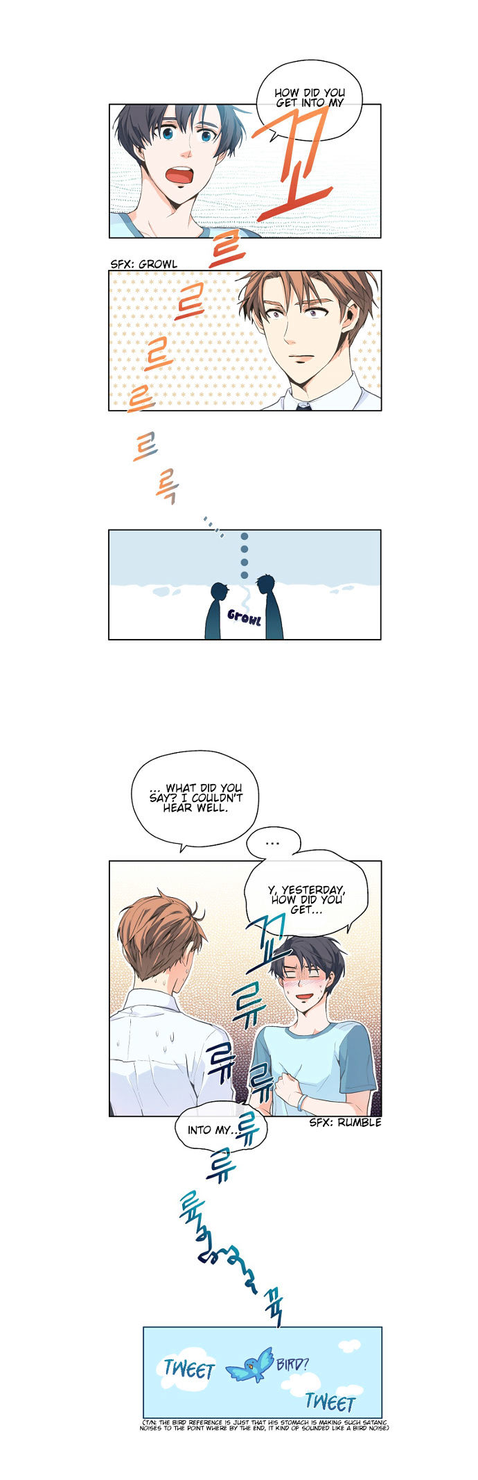 The Strange Story Of A Guy Next Door And A Novelist Chapter 4 page 22 - Chapter 4 : A Bird-Like Noise