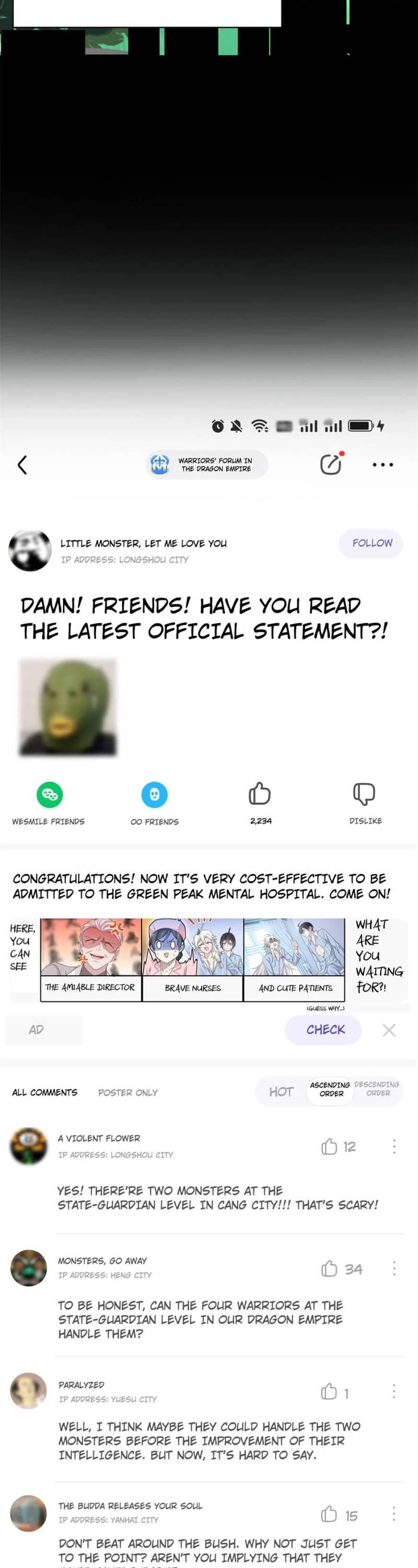 The Strong Man From the Mental Hospital Chapter 173 page 8 - Chapter 173