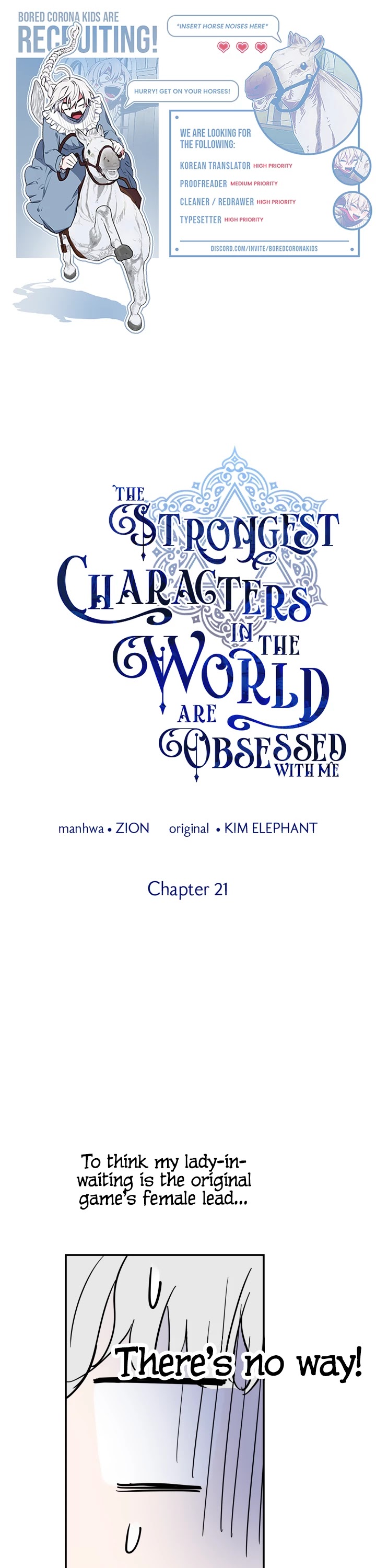 The Strongest Characters in the World Are Obsessed With Me Chapter 21 page 1 - Chapter 21