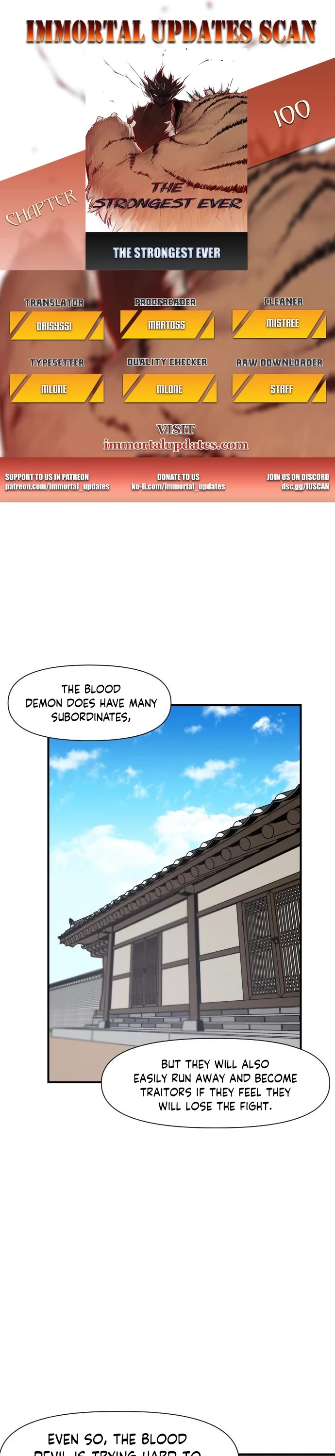 The Strongest Ever Chapter 100 page 1 - Chapter 100