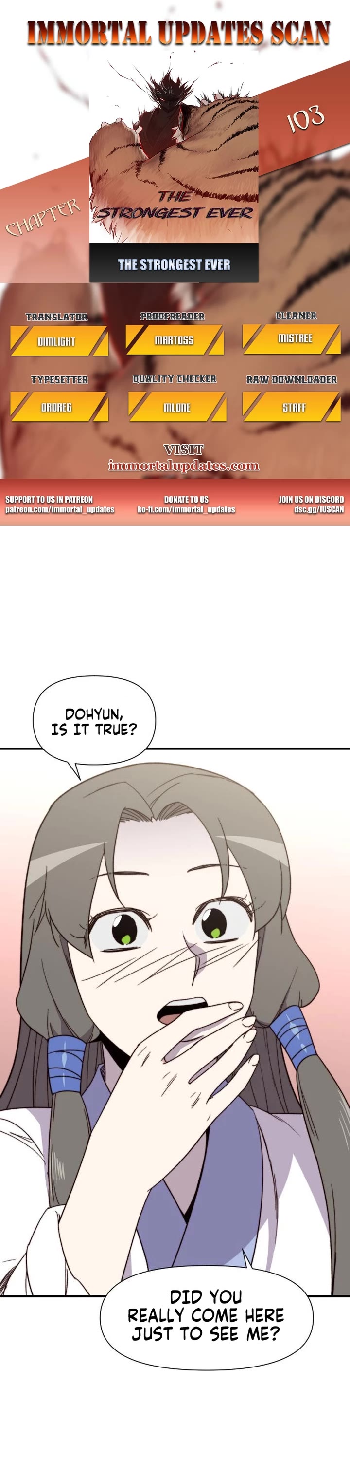 The Strongest Ever Chapter 103 page 1 - Chapter 103