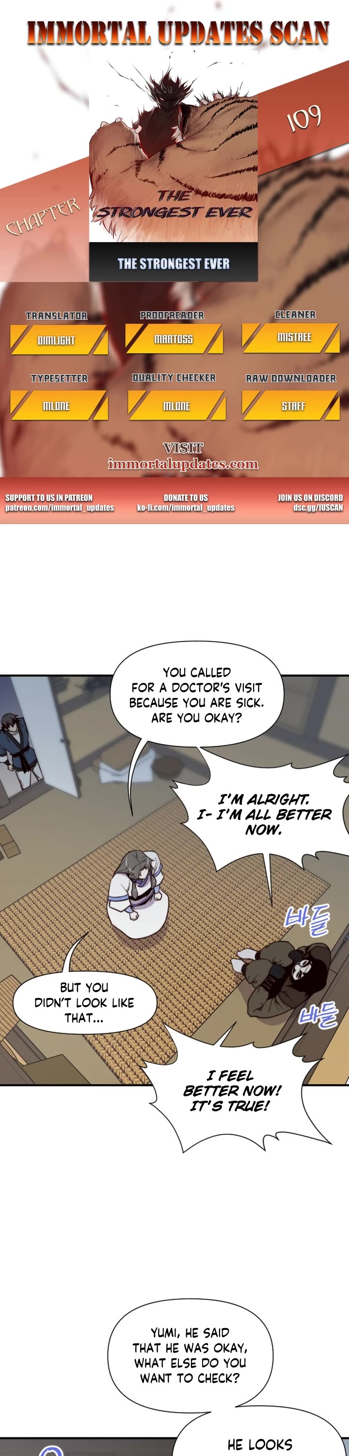 The Strongest Ever Chapter 109 page 1 - Chapter 109