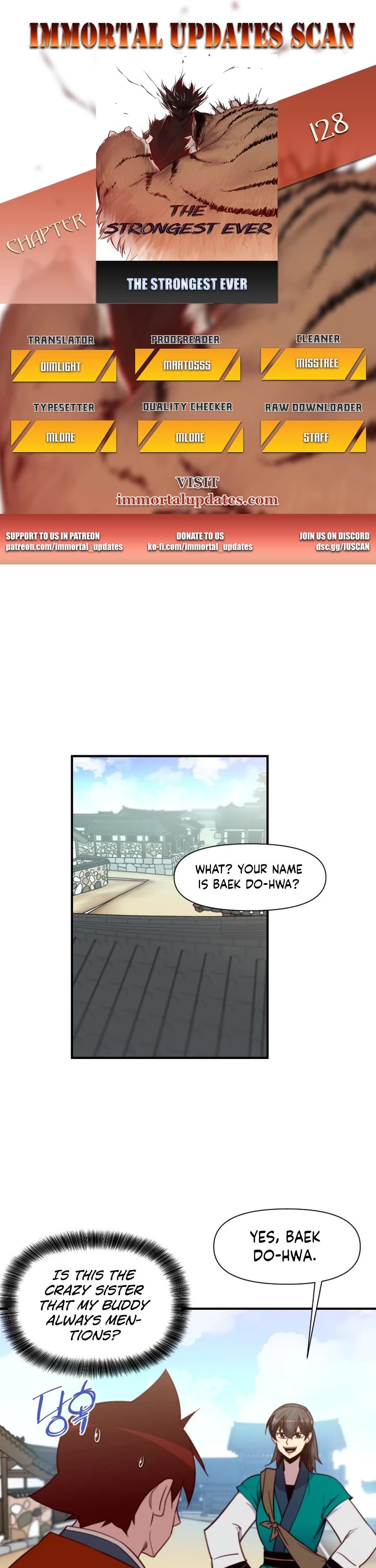 The Strongest Ever Chapter 128 page 1 - Chapter 128