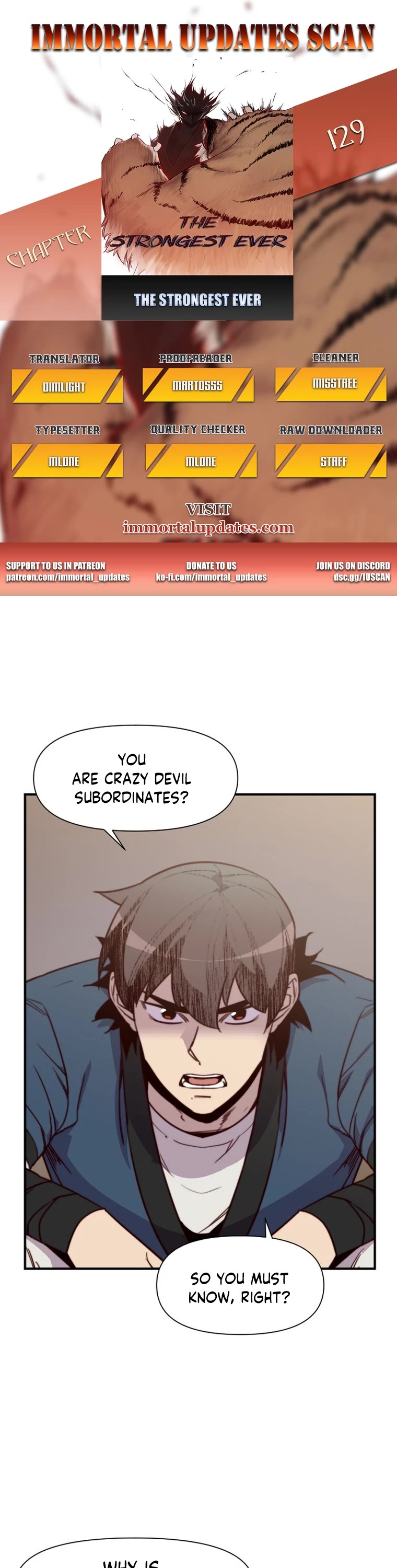 The Strongest Ever Chapter 129 page 1 - Chapter 129