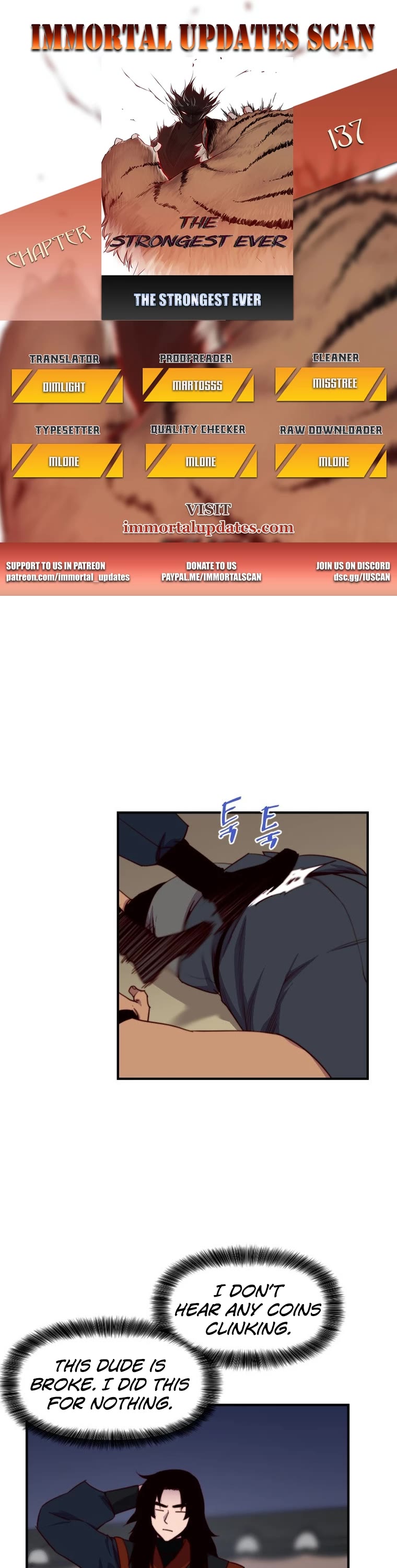 The Strongest Ever Chapter 137 page 1 - Chapter 137