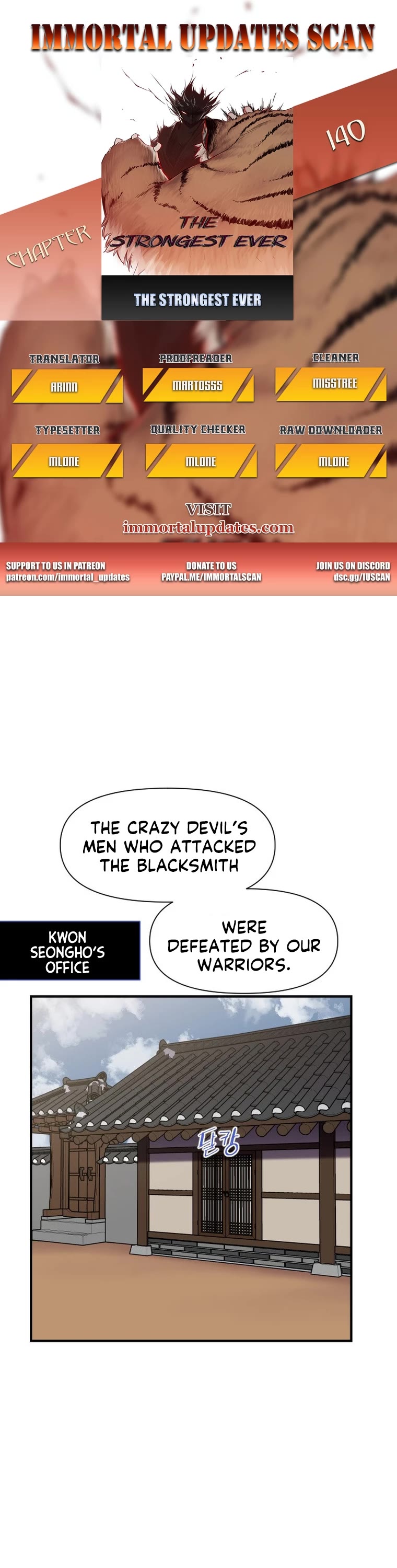 The Strongest Ever Chapter 139 page 1 - Chapter 139