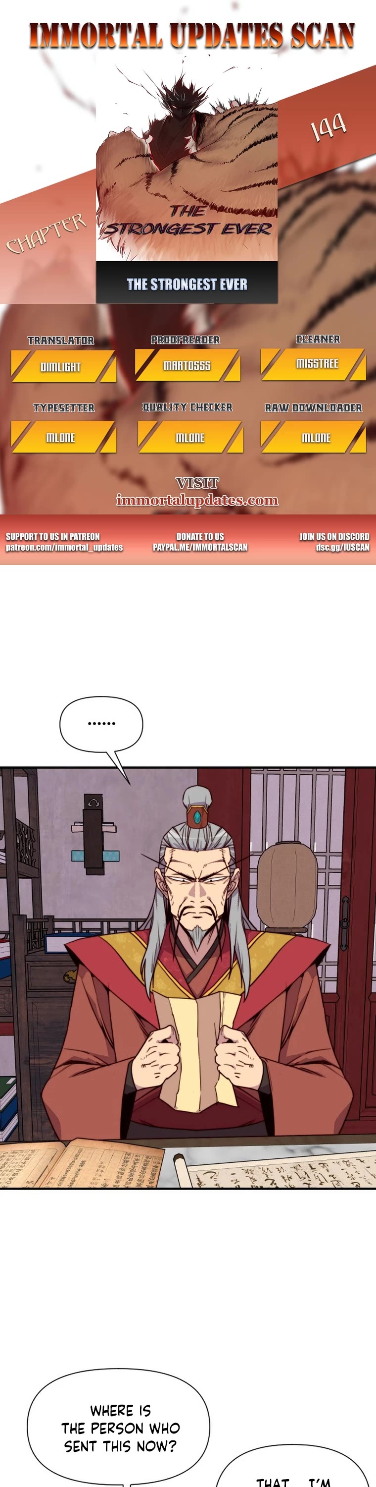 The Strongest Ever Chapter 144 page 1 - Chapter 144