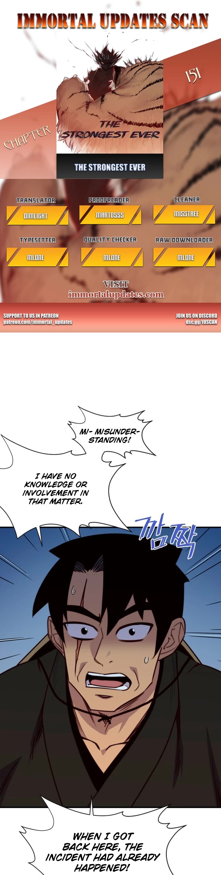 The Strongest Ever Chapter 151 page 1 - Chapter 151