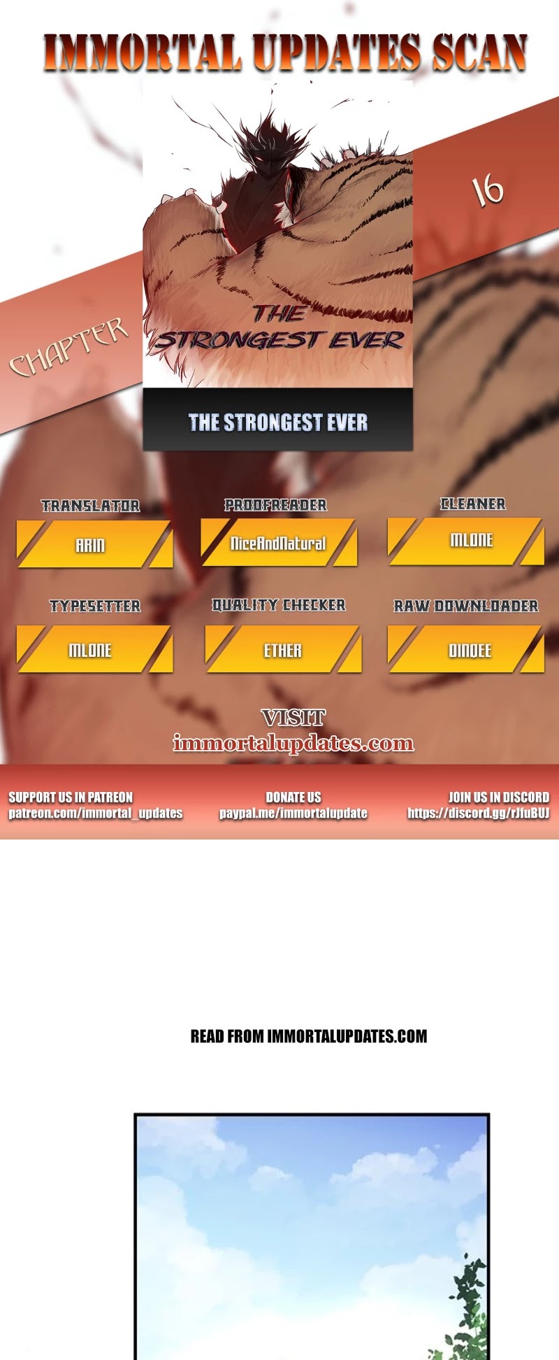 The Strongest Ever Chapter 16 page 1 - Chapter 16