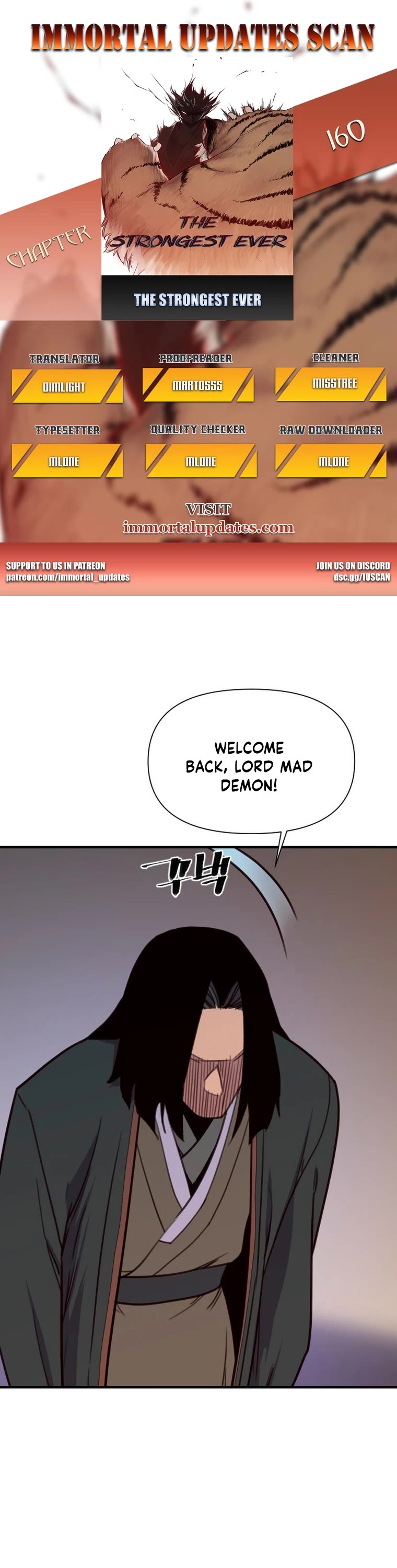 The Strongest Ever Chapter 160 page 1 - Chapter 160