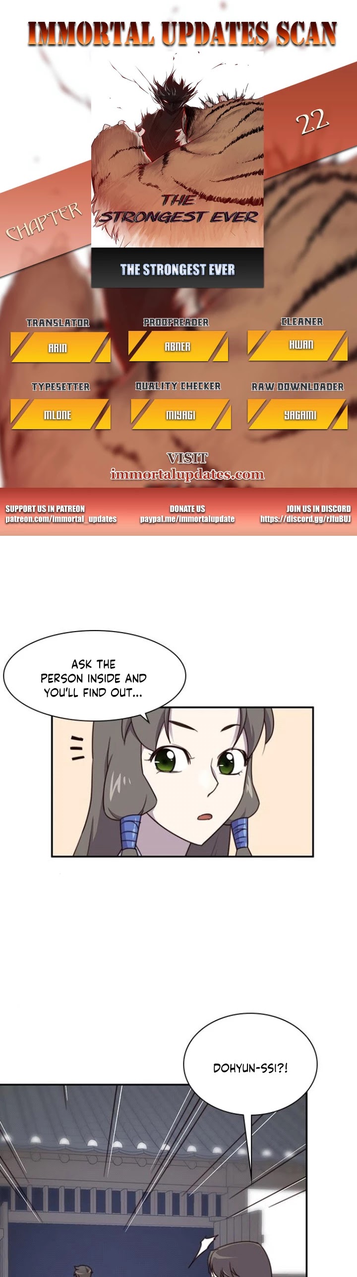 The Strongest Ever Chapter 22 page 1 - Chapter 22