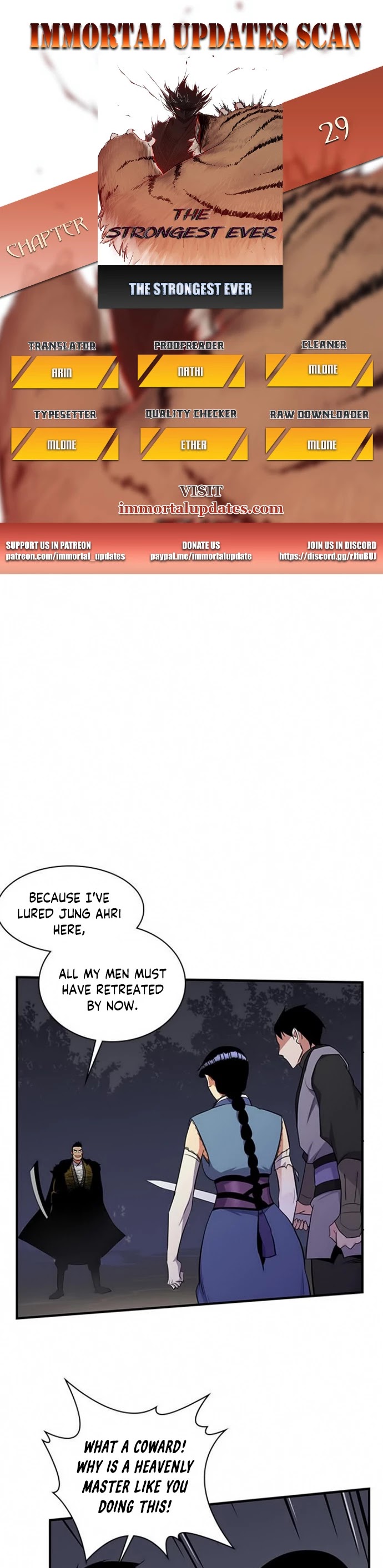 The Strongest Ever Chapter 29 page 1 - Chapter 29