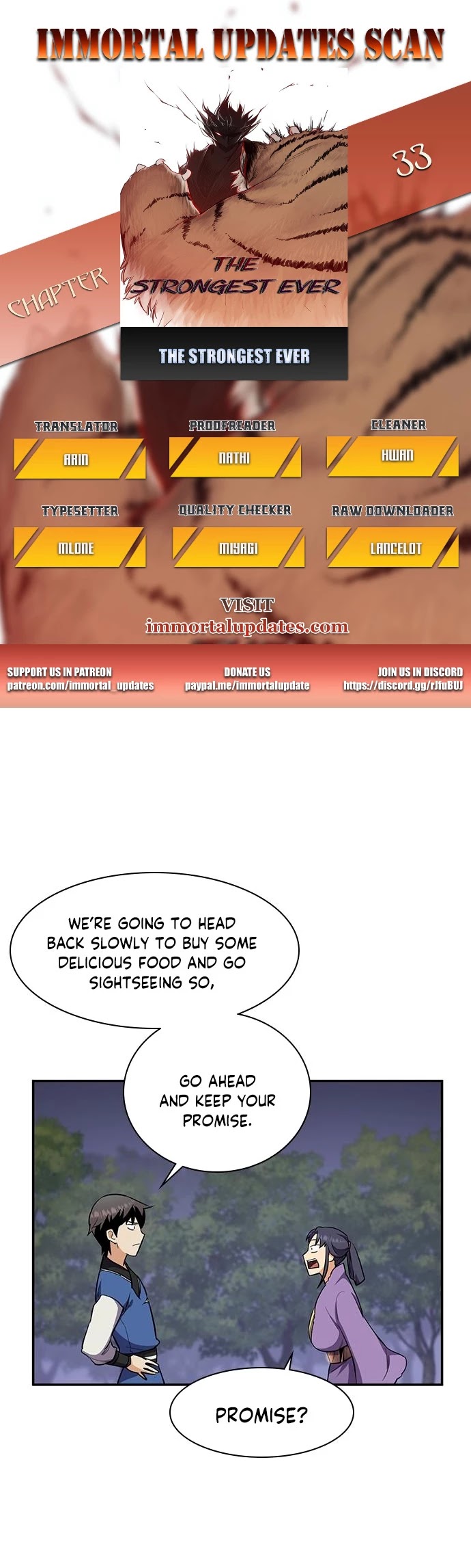 The Strongest Ever Chapter 33 page 1 - Chapter 33