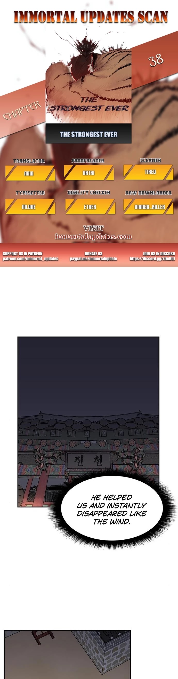 The Strongest Ever Chapter 38 page 1 - Chapter 38