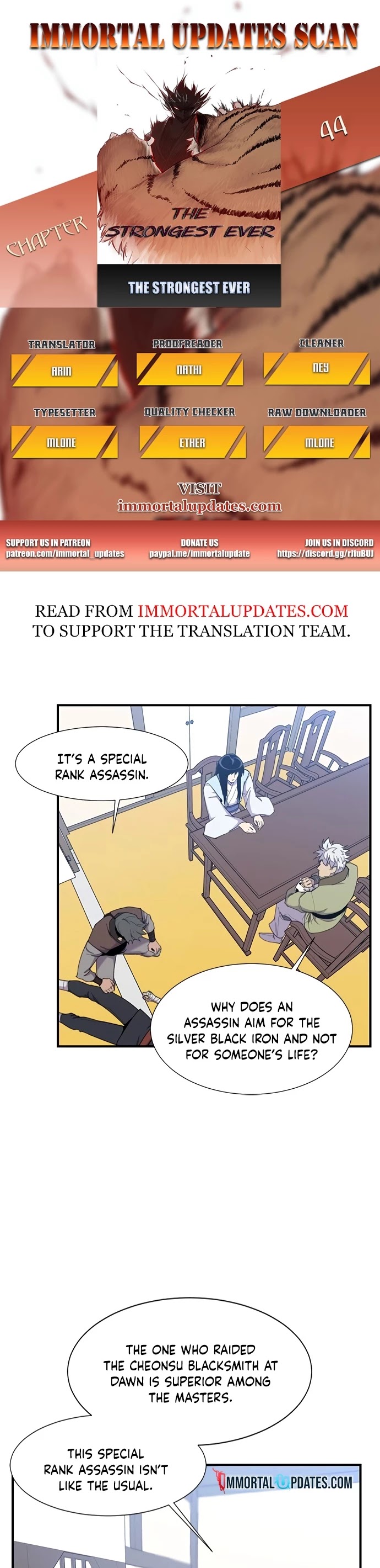 The Strongest Ever Chapter 44 page 1 - Chapter 44