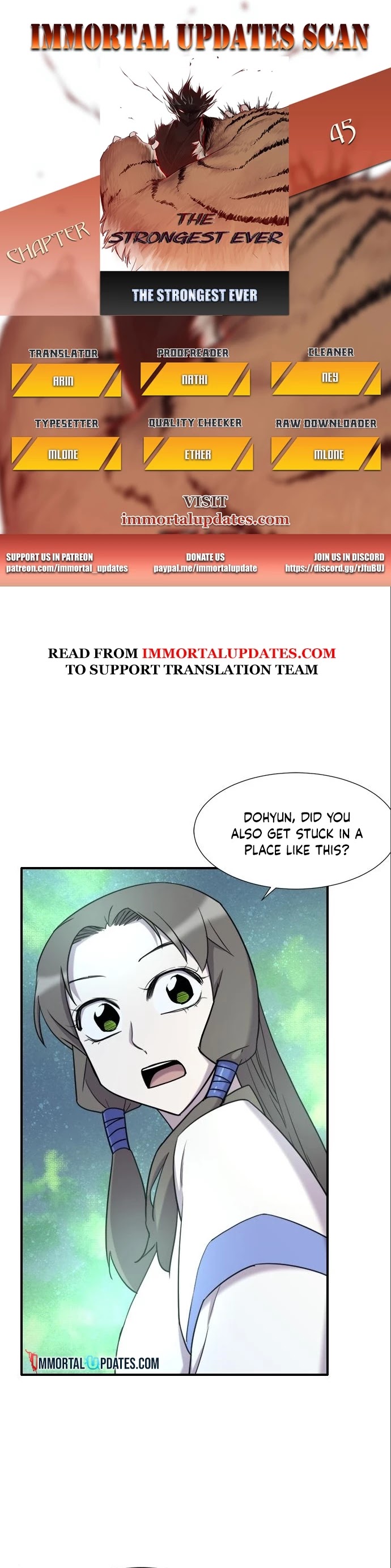 The Strongest Ever Chapter 45 page 1 - Chapter 45