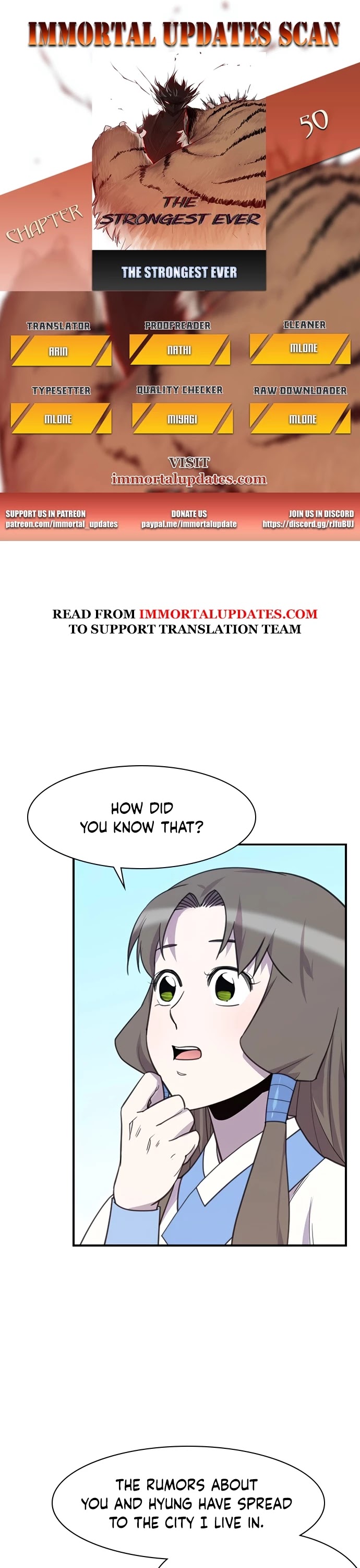 The Strongest Ever Chapter 50 page 1 - Chapter 50