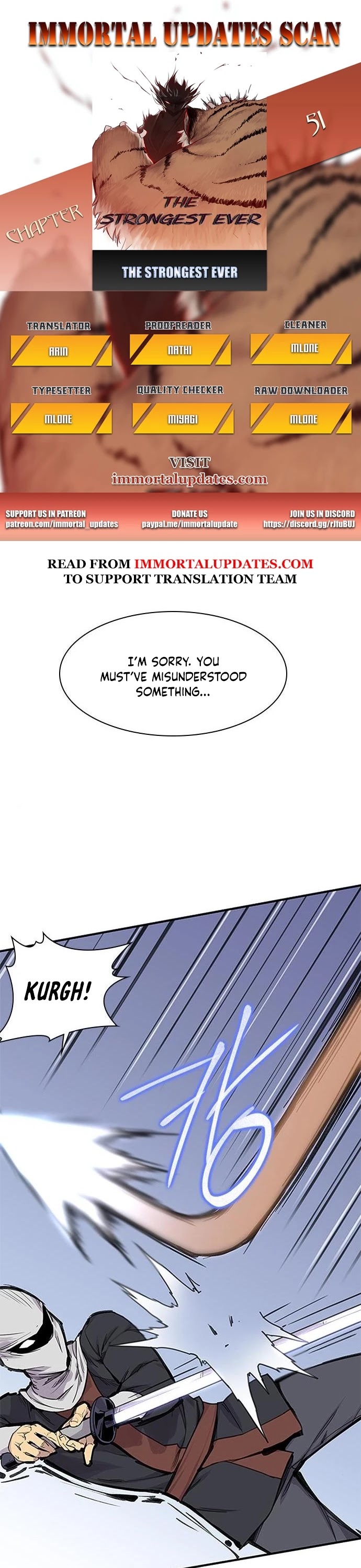 The Strongest Ever Chapter 51 page 1 - Chapter 51