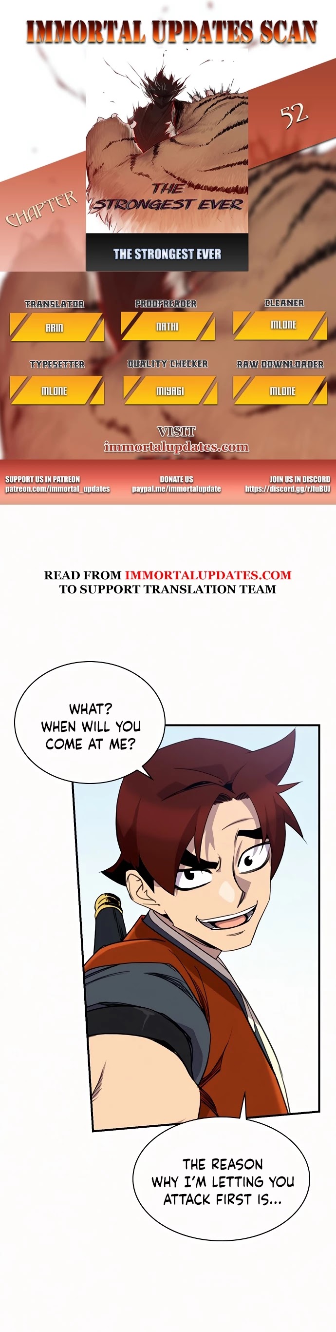 The Strongest Ever Chapter 52 page 1 - Chapter 52
