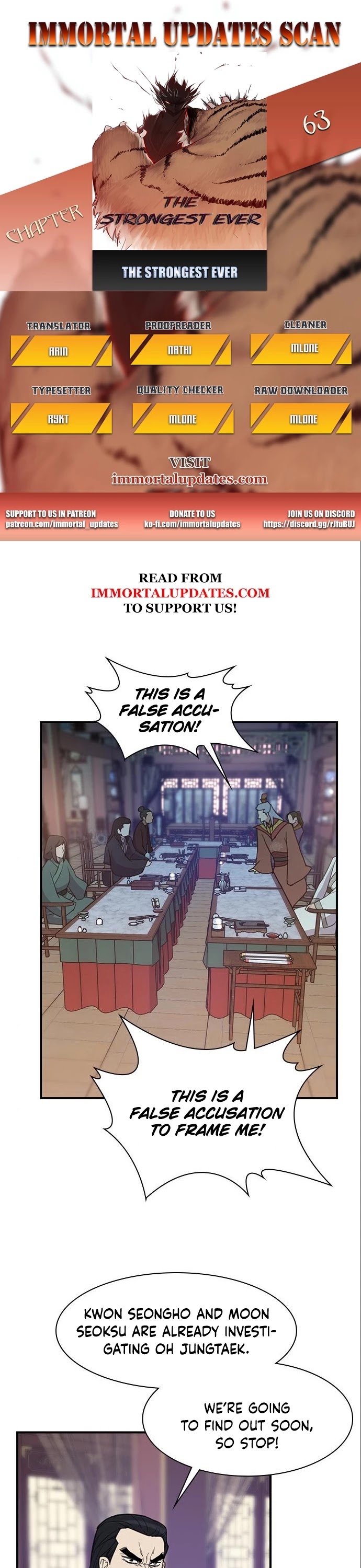The Strongest Ever Chapter 63 page 1 - Chapter 63