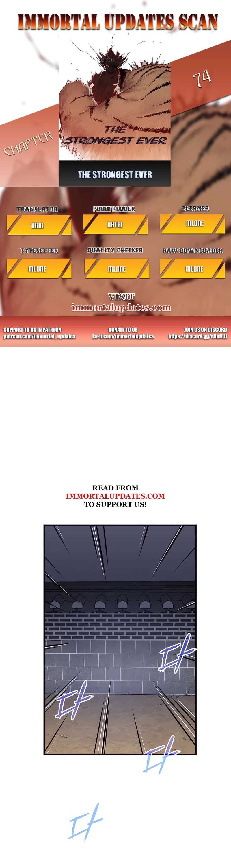 The Strongest Ever Chapter 74 page 1 - Chapter 74