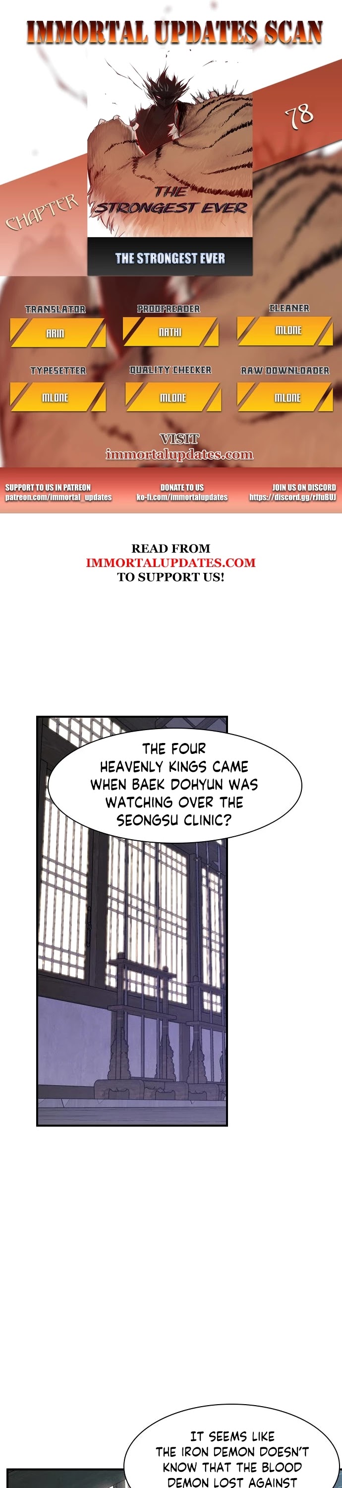 The Strongest Ever Chapter 78 page 1 - Chapter 78