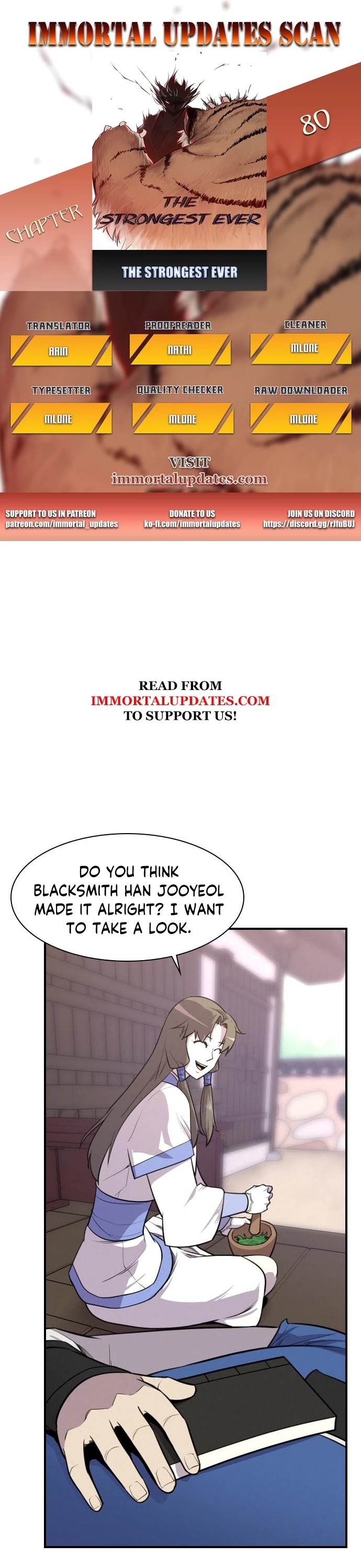 The Strongest Ever Chapter 80 page 1 - Chapter 80