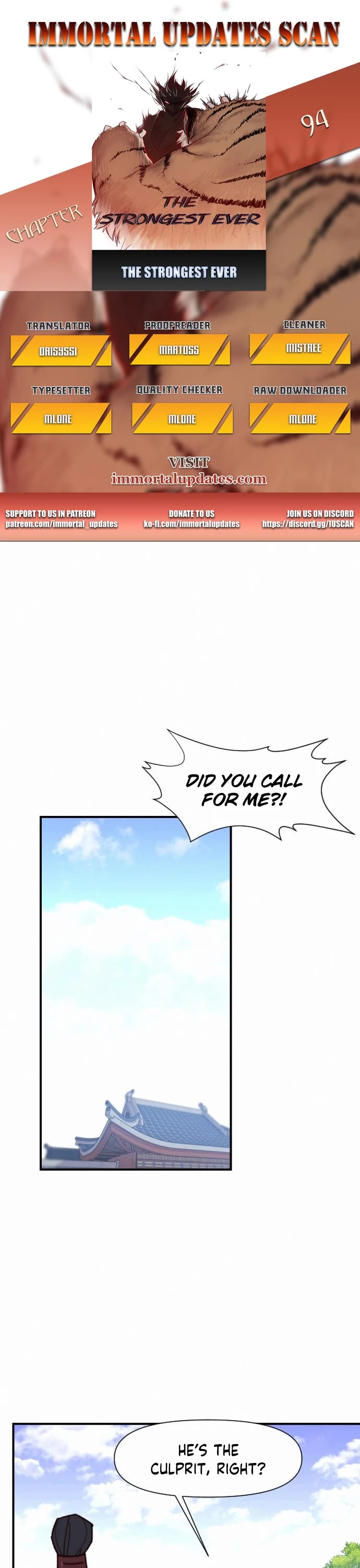 The Strongest Ever Chapter 94 page 1 - Chapter 94