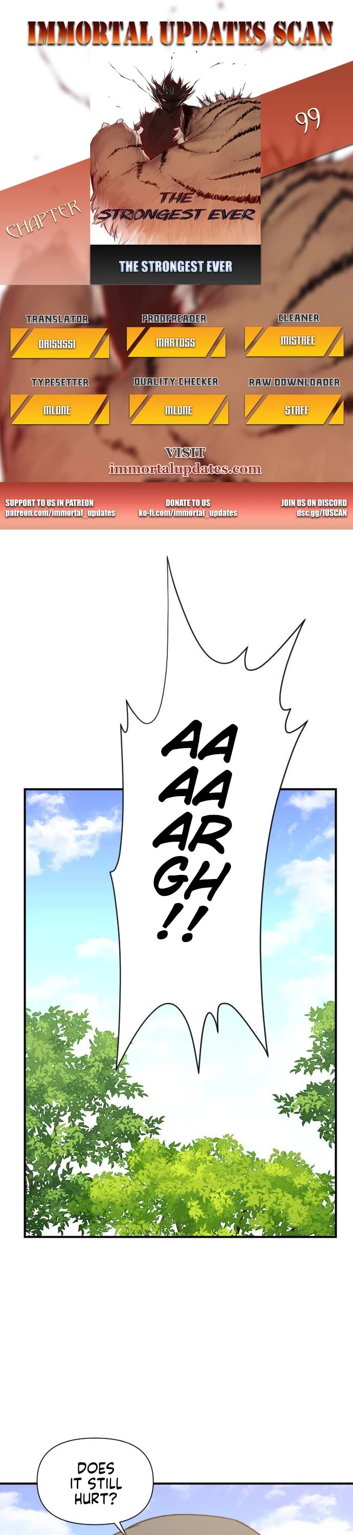 The Strongest Ever Chapter 99 page 1 - Chapter 99