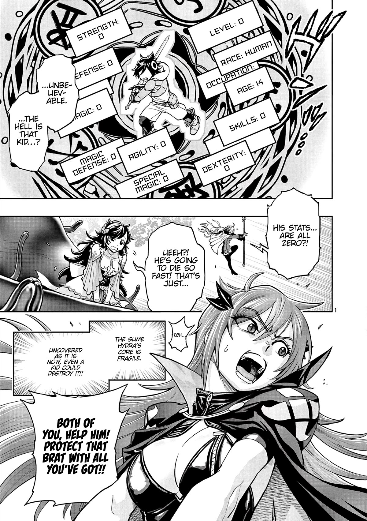 The Strongest Female Masters, Who Are Trying to Raise Me Up, Are in Shambles Over Their Training Policy Chapter 2 page 2 - Chapter 2: The World's Weakest Boy