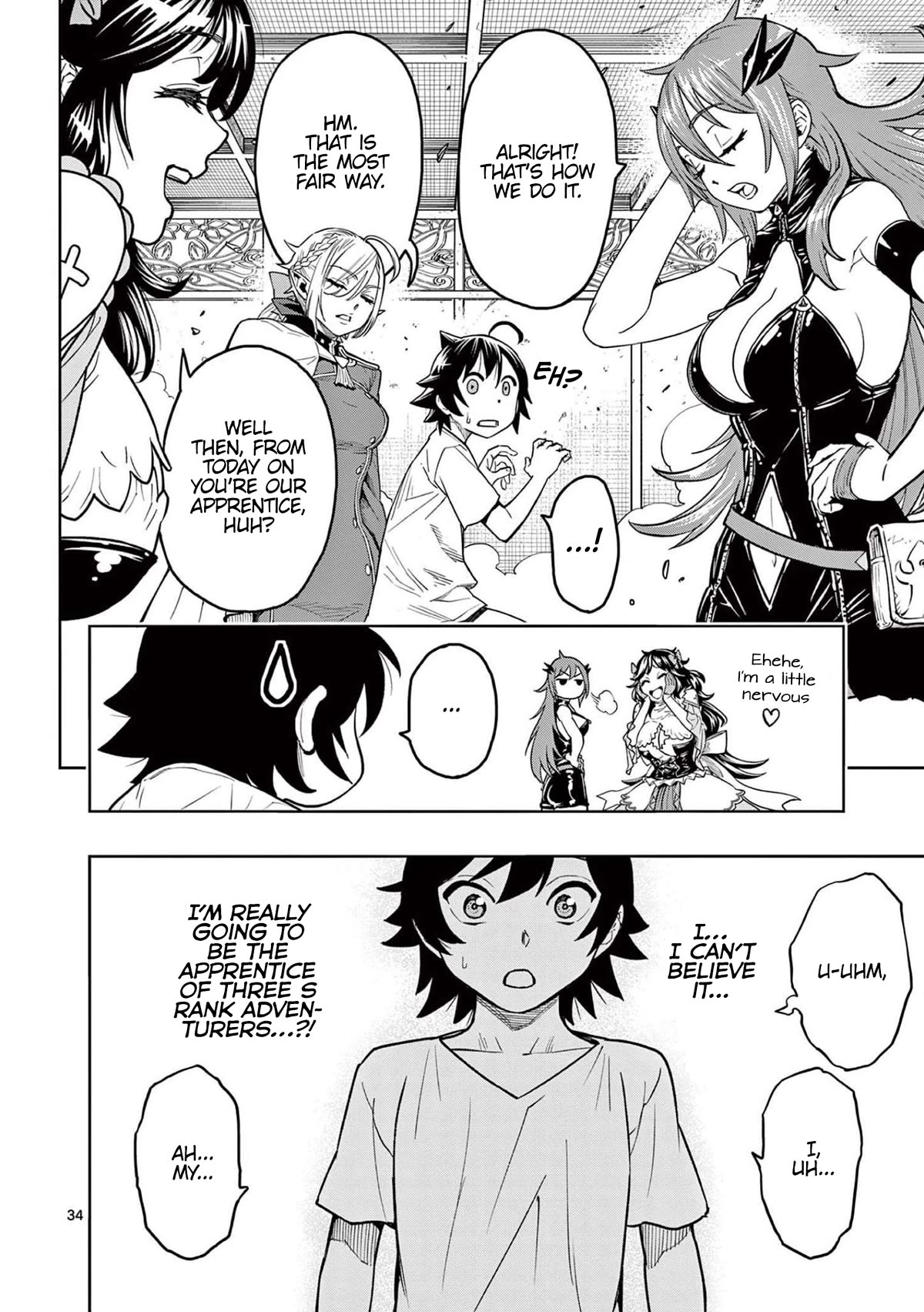 The Strongest Female Masters, Who Are Trying to Raise Me Up, Are in Shambles Over Their Training Policy Chapter 2 page 34 - Chapter 2: The World's Weakest Boy