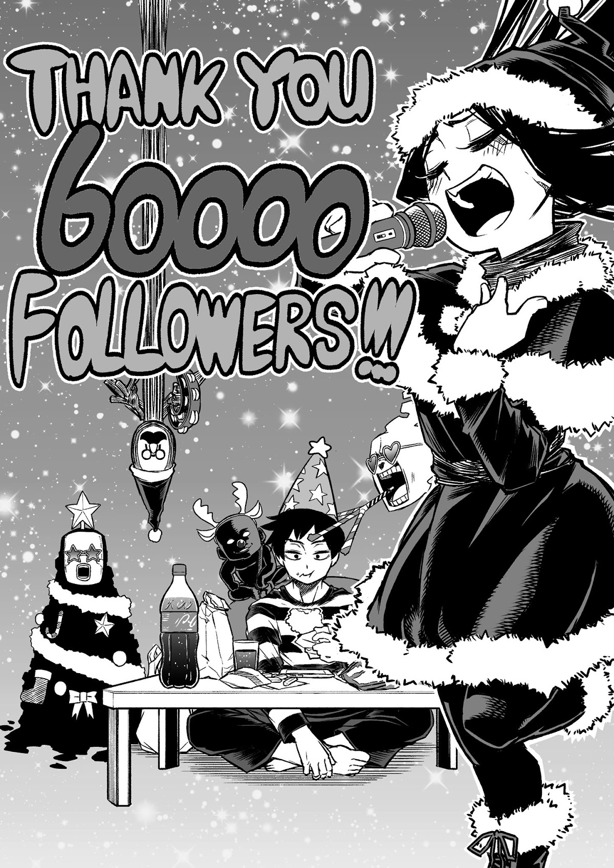 The Strongest Haunted House and the Guy With No Spiritual Sense Chapter 11.6 page 1 - Chapter 11.6: Thank You 60,000 Followers