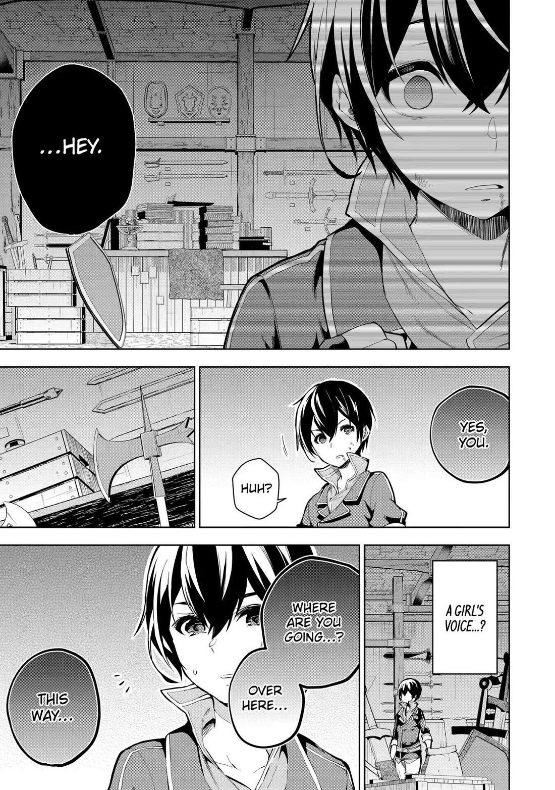 The Strongest Swordsman Has Zero Equipment Slots, but He Can Equip up to 9999 Items if It’s (Cute) Cursed Equipment Chapter 1 page 14 - Chapter 1