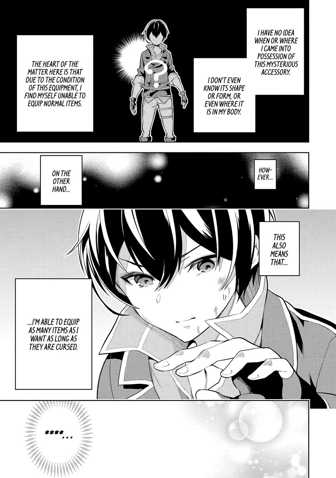 The Strongest Swordsman Has Zero Equipment Slots, but He Can Equip up to 9999 Items if It’s (Cute) Cursed Equipment Chapter 1 page 26 - Chapter 1