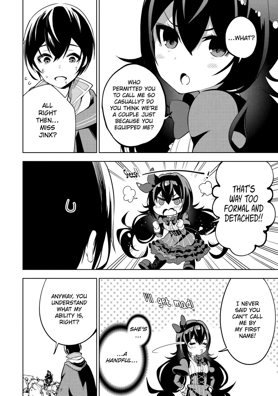 The Strongest Swordsman Has Zero Equipment Slots, but He Can Equip up to 9999 Items if It’s (Cute) Cursed Equipment Chapter 1 page 55 - Chapter 1