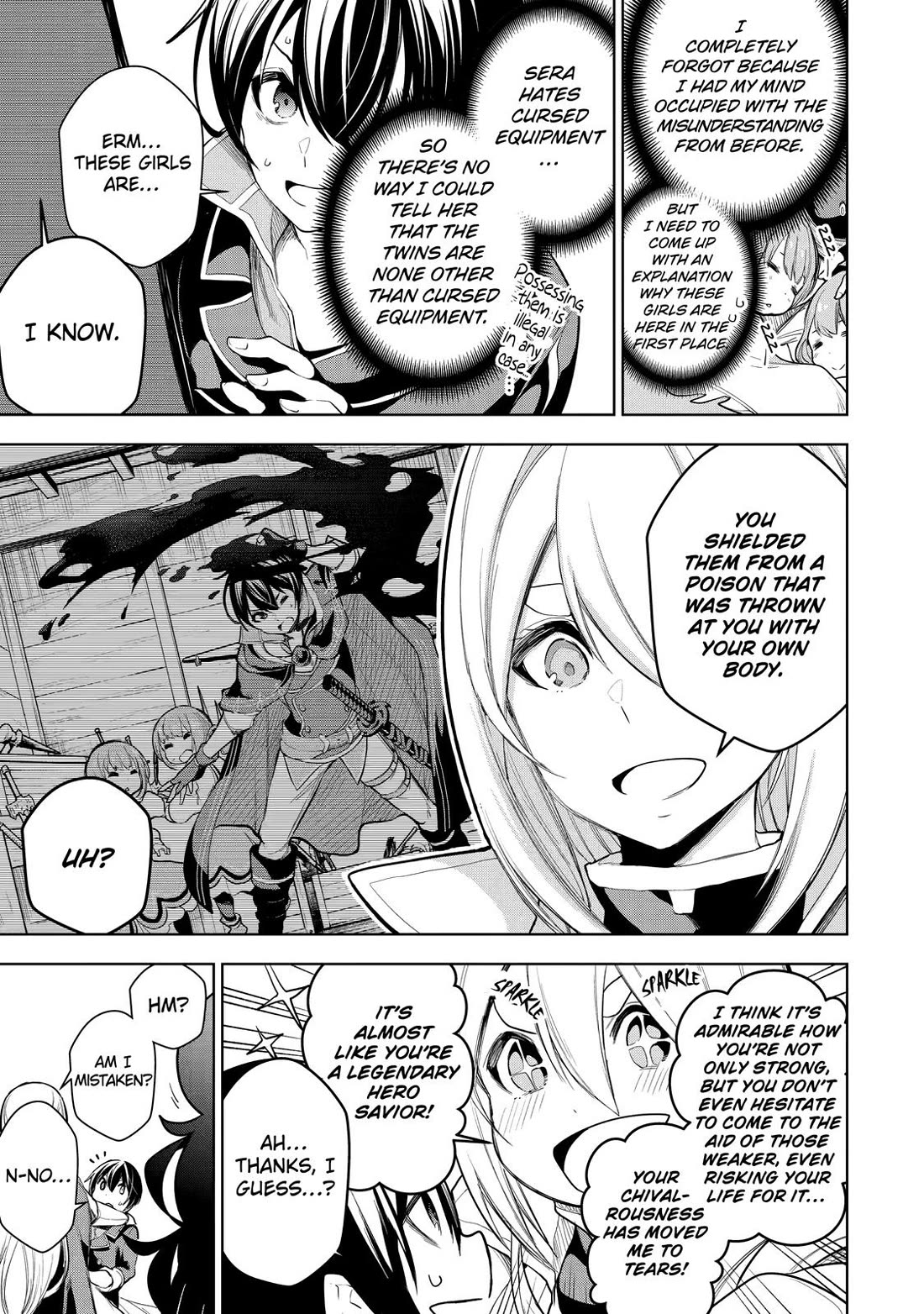 The Strongest Swordsman Has Zero Equipment Slots, but He Can Equip up to 9999 Items if It’s (Cute) Cursed Equipment Chapter 10 page 19 - Chapter 10