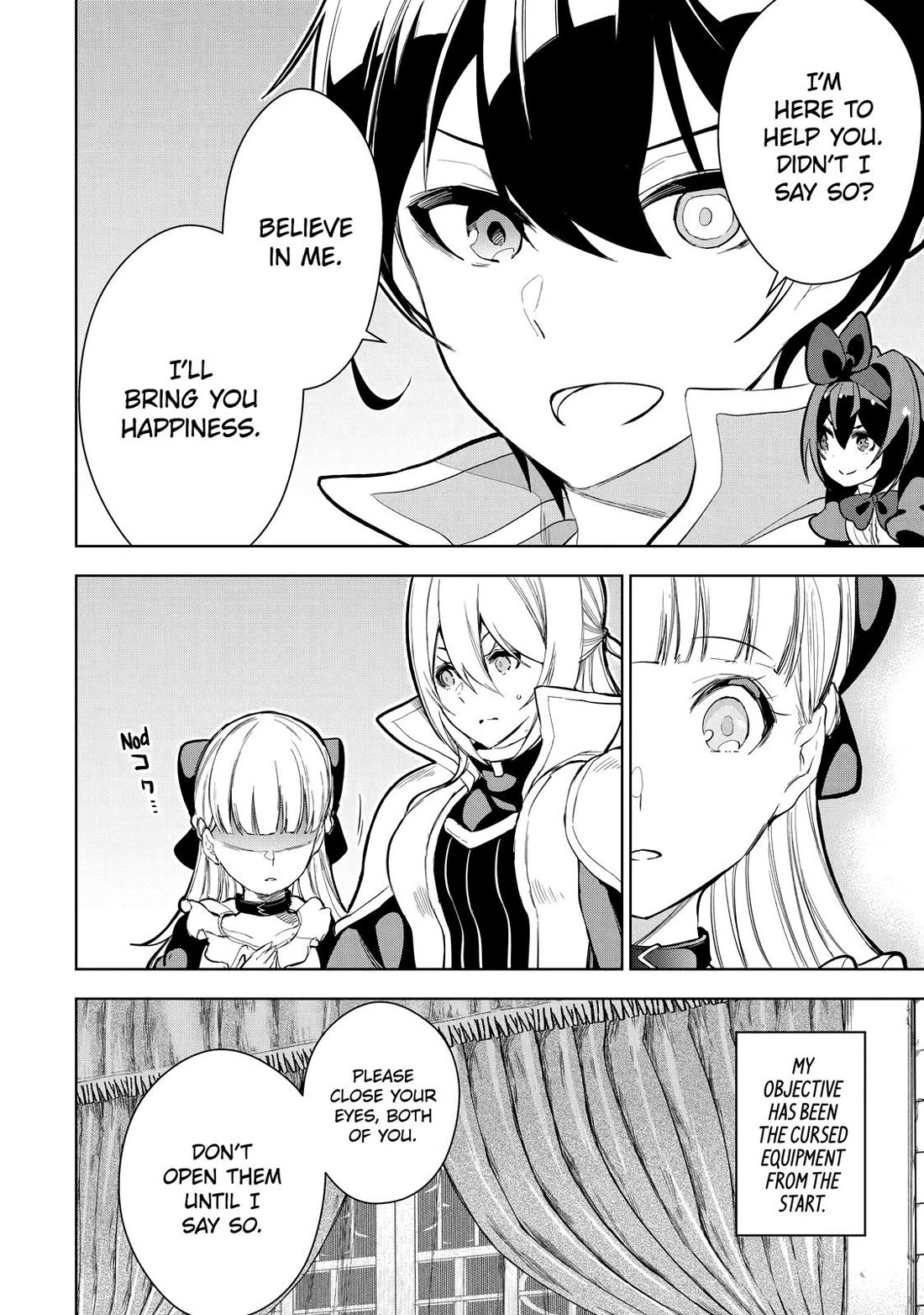 The Strongest Swordsman Has Zero Equipment Slots, but He Can Equip up to 9999 Items if It’s (Cute) Cursed Equipment Chapter 11 page 28 - Chapter 11