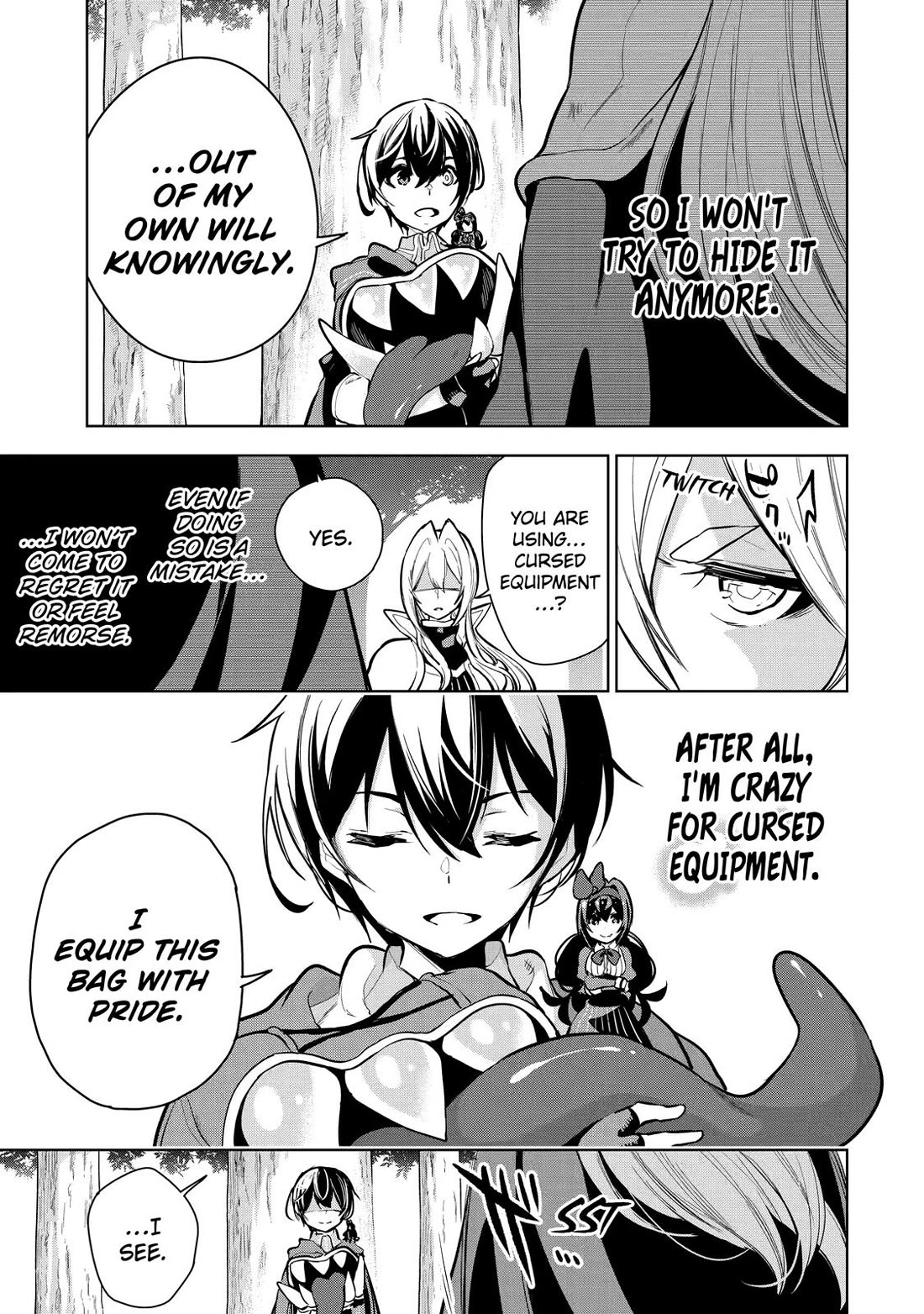 The Strongest Swordsman Has Zero Equipment Slots, but He Can Equip up to 9999 Items if It’s (Cute) Cursed Equipment Chapter 14 page 30 - Chapter 14