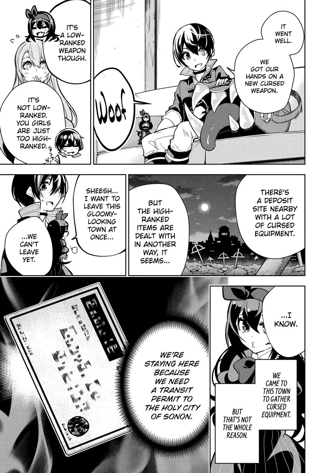 The Strongest Swordsman Has Zero Equipment Slots, but He Can Equip up to 9999 Items if It’s (Cute) Cursed Equipment Chapter 15 page 32 - Chapter 15