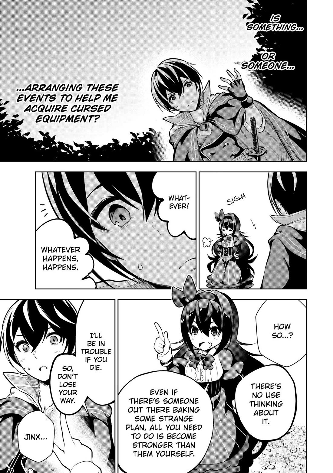 The Strongest Swordsman Has Zero Equipment Slots, but He Can Equip up to 9999 Items if It’s (Cute) Cursed Equipment Chapter 2 page 14 - Chapter 2
